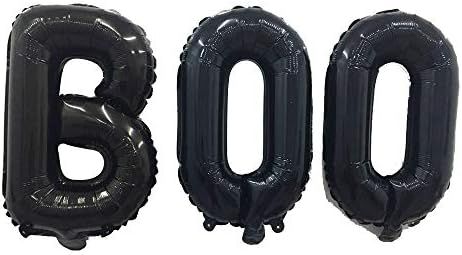 Amazon.com: Halloween Party Balloons,Black Boo Aluminum Foil Banner Balloons for Halloween Party ... | Amazon (US)
