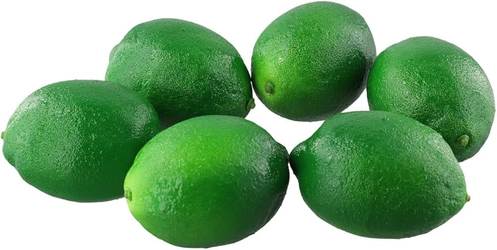 6pcs Plastic Artificial Limes Lemons, Fake Fruit Realistic Home Dining Table Decoration Props | Amazon (US)