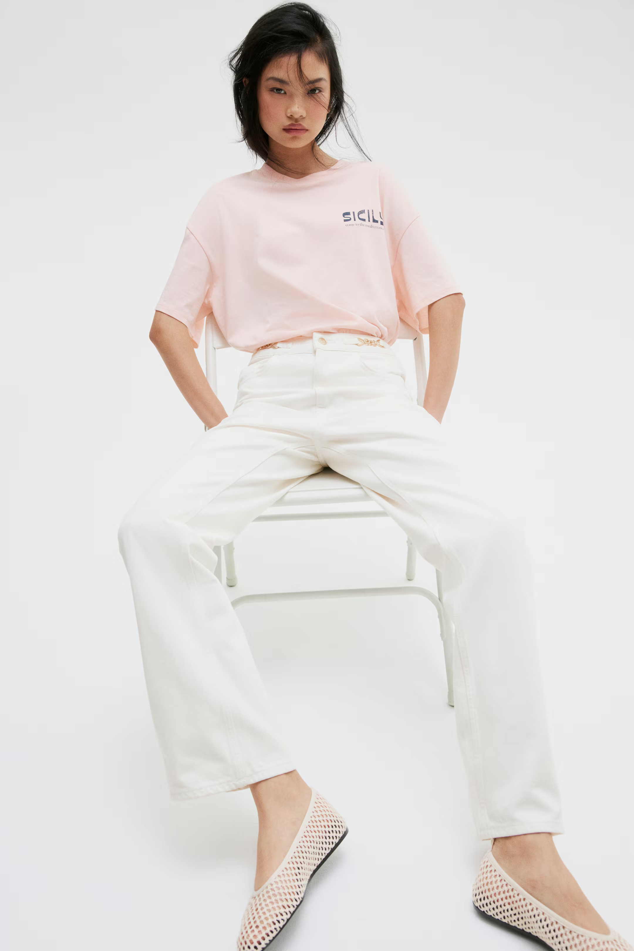 Straight Ultra High Jeans | H&M (US + CA)