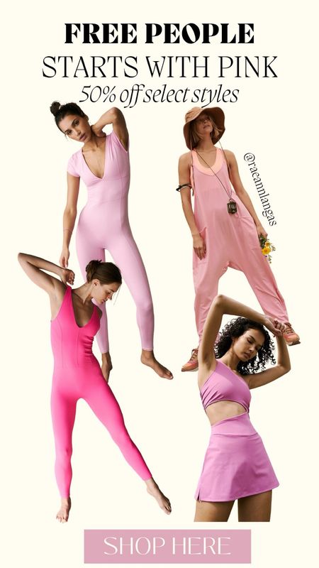 Free People Starts With Pink 50% off sale! 
Shop all my activewear faves 💗💖💕💓

Spring outfit, activewear, one piece

#LTKfindsunder100 #LTKfitness #LTKmidsize