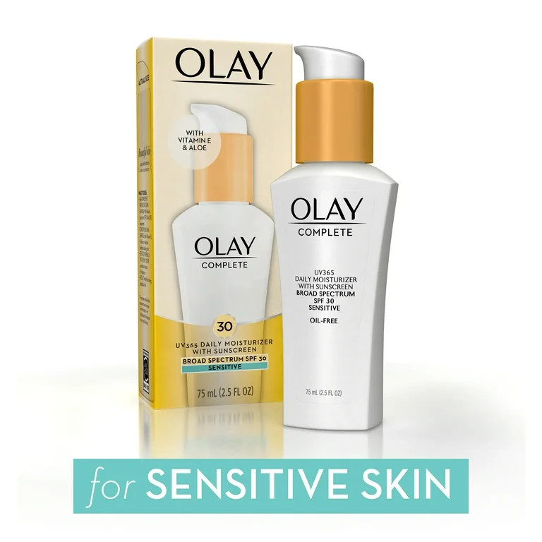 Olay Complete Daily Moisturizer for Sensitive Skin, SPF 30, 2.5 fl oz | Walmart (US)