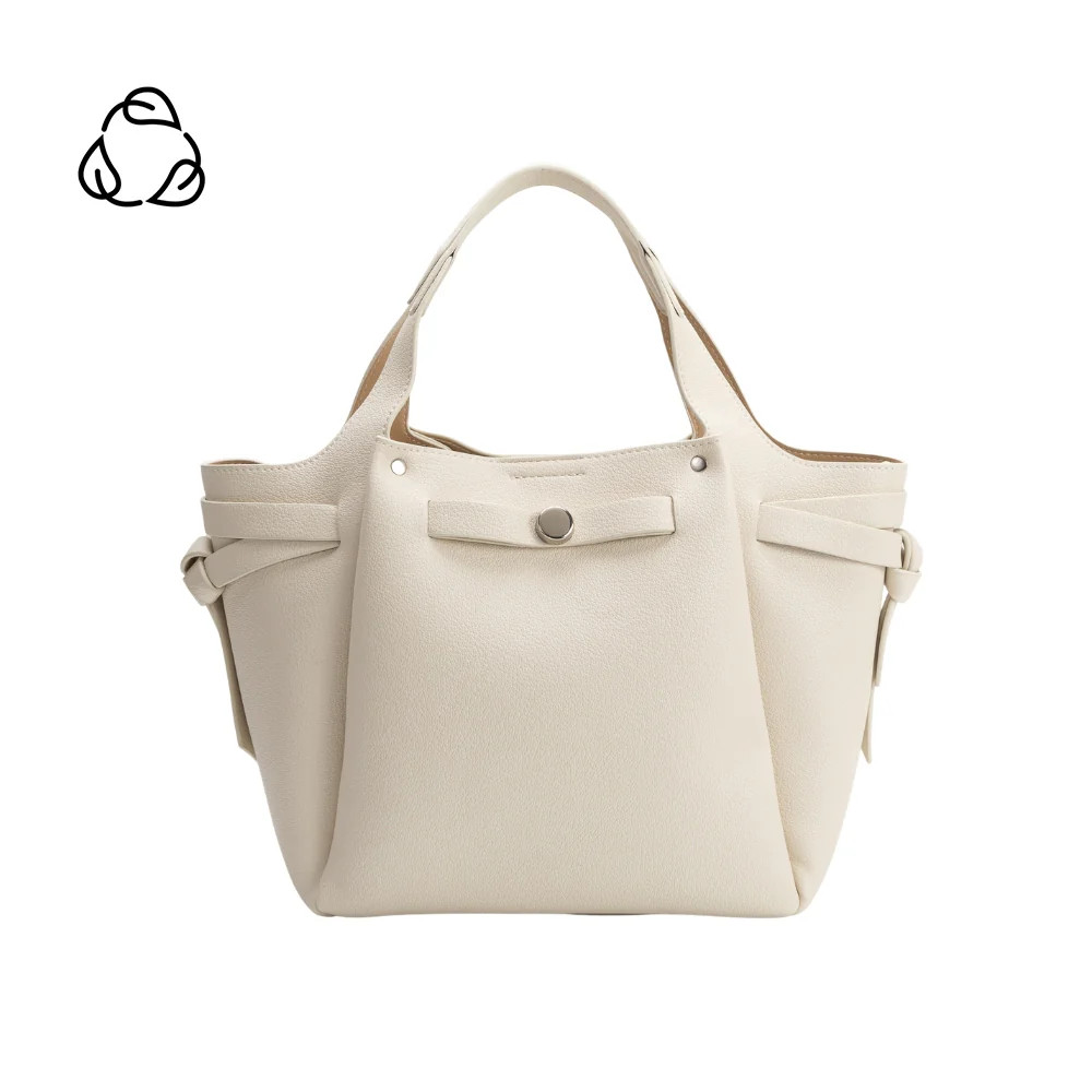 Bone Avril Recycled Vegan Leather Top Handle Bag | Melie Bianco | Melie Bianco