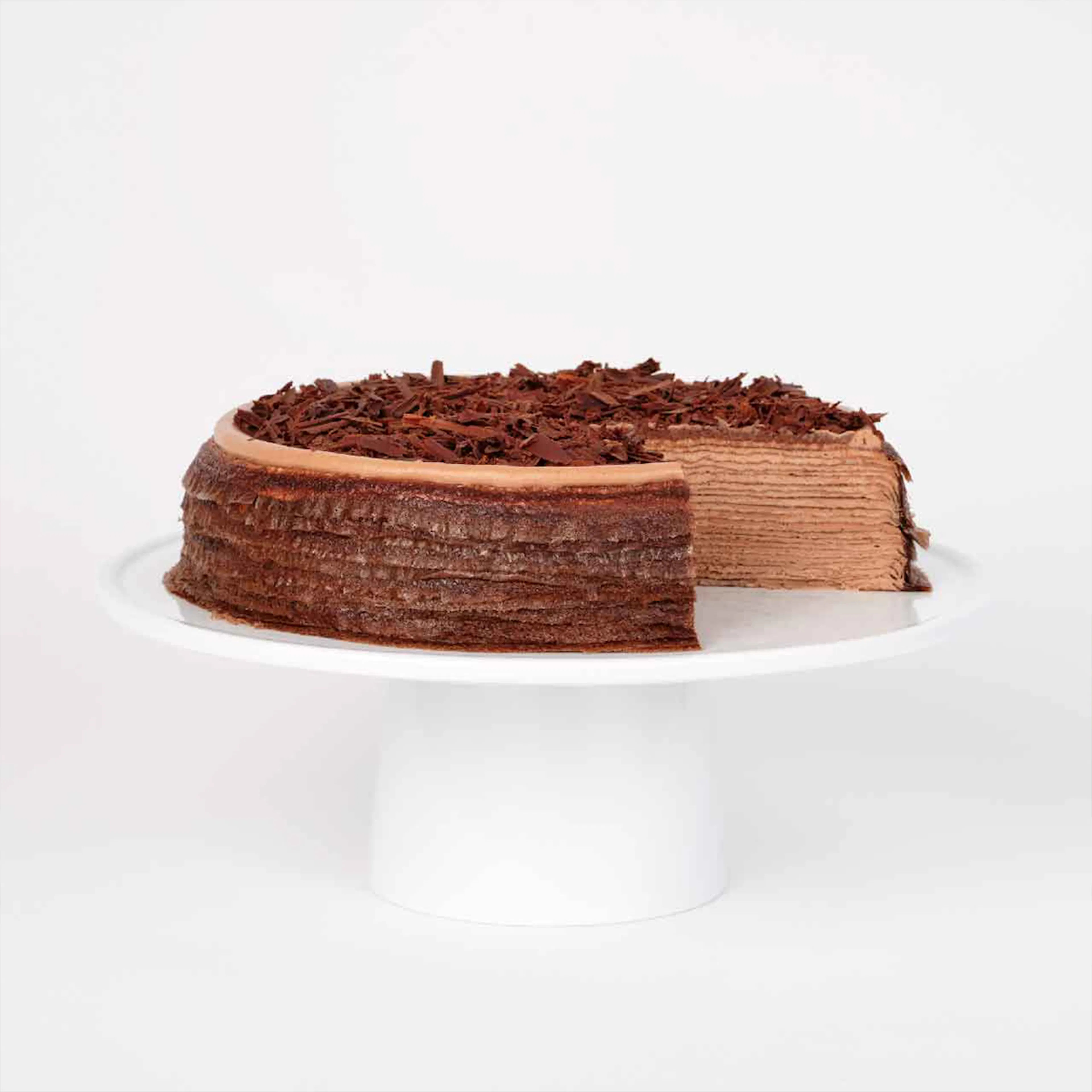 Amedei Chocolate Mille Crêpes Cake by Lady M Confections | Goldbelly | Goldbelly