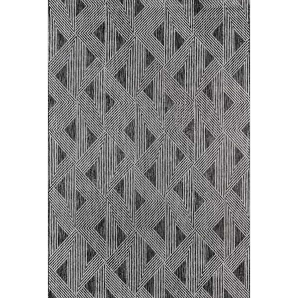 Sardinia Striped Charcoal/Black Indoor / Outdoor Area Rug | Wayfair North America