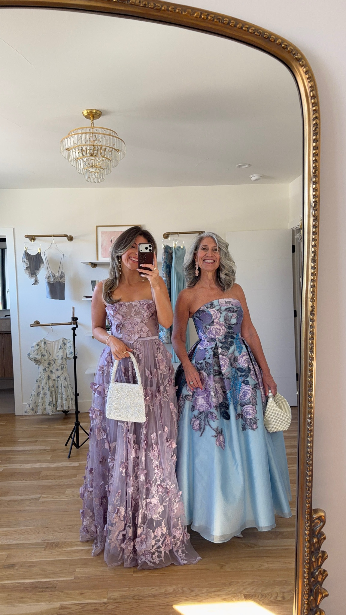 ✨ Exquisite textures and romantic spring silhouettes.
These gowns are all about the details. 
This lavender strapless midi is covered in delicate 3D floral appliqués, creating a whimsical yet sophisticated look that’s perfect for a garden wedding.
The blue brocade gown I’m wearing features a bold, artistic floral print and a structured, full-skirt silhouette. It’s an incredibly regal choice for a Mother of the Bride or Groom, offering high-end presence and classic elegance.
Save this for later or send to a friend who is shopping for a wedding!
#springweddingguest #motherofthebride #3dfloral #brocadegown #weddingstyle
________________________________________
 

 

#LTKSeasonal #LTKOver40 #LTKWedding