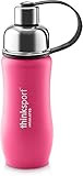 Thinksport Stainless Steel Sports Bottle, Hot Pink (12 ounce) | Amazon (US)