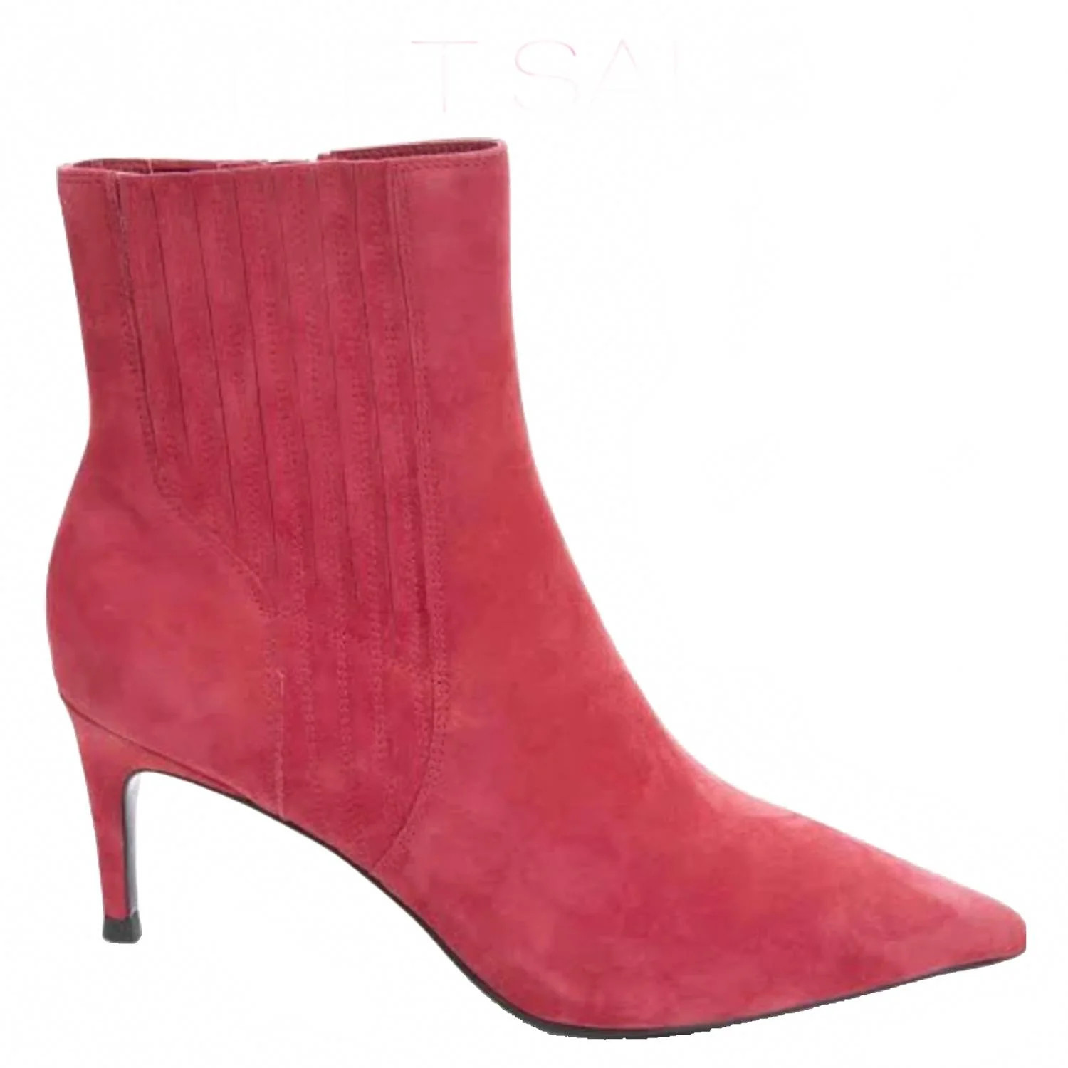 Women's Dearan Point-Toe Suede Ankle Boots In Red | Shop Simon