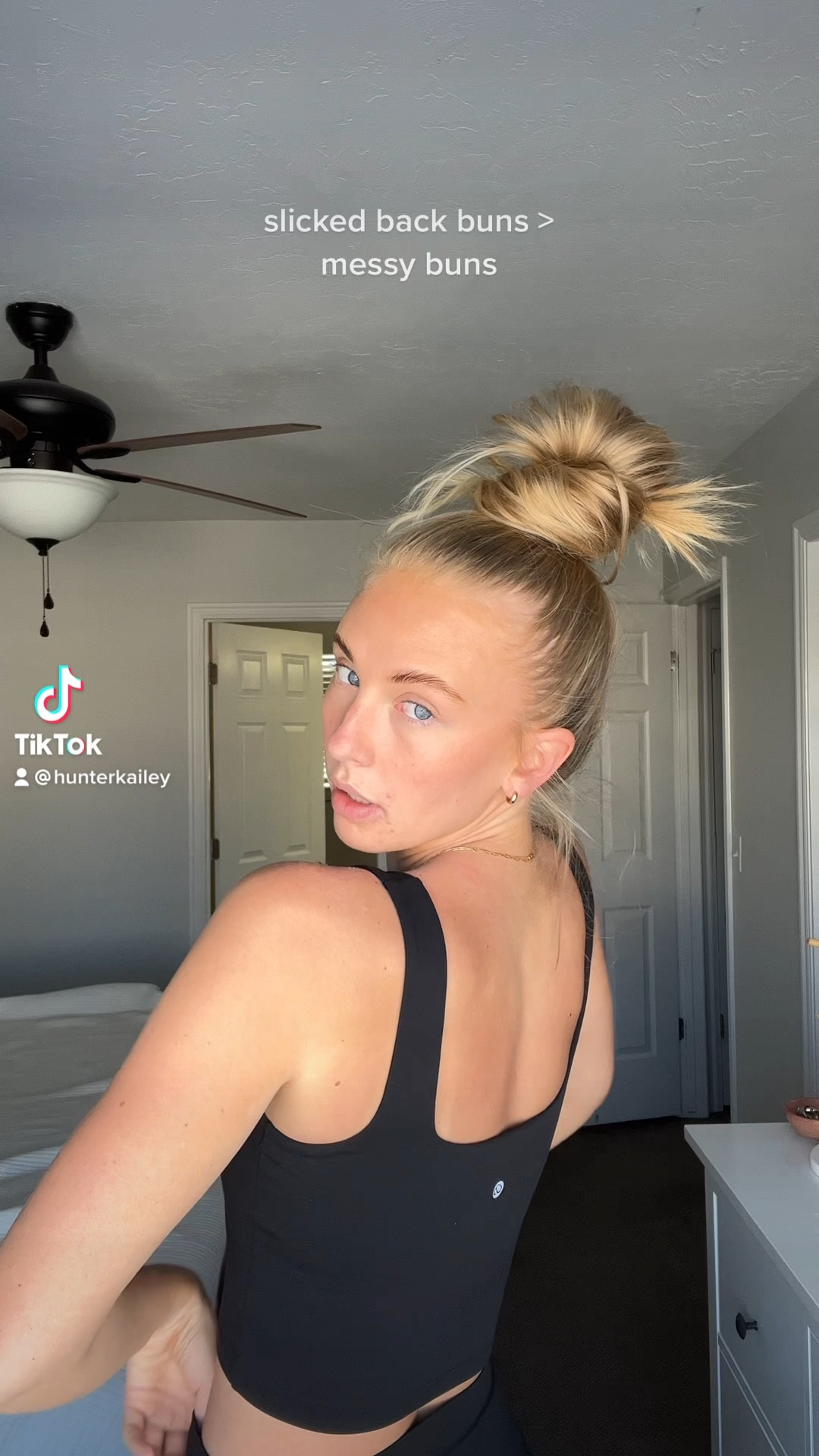 slicked back bun tutorial! 