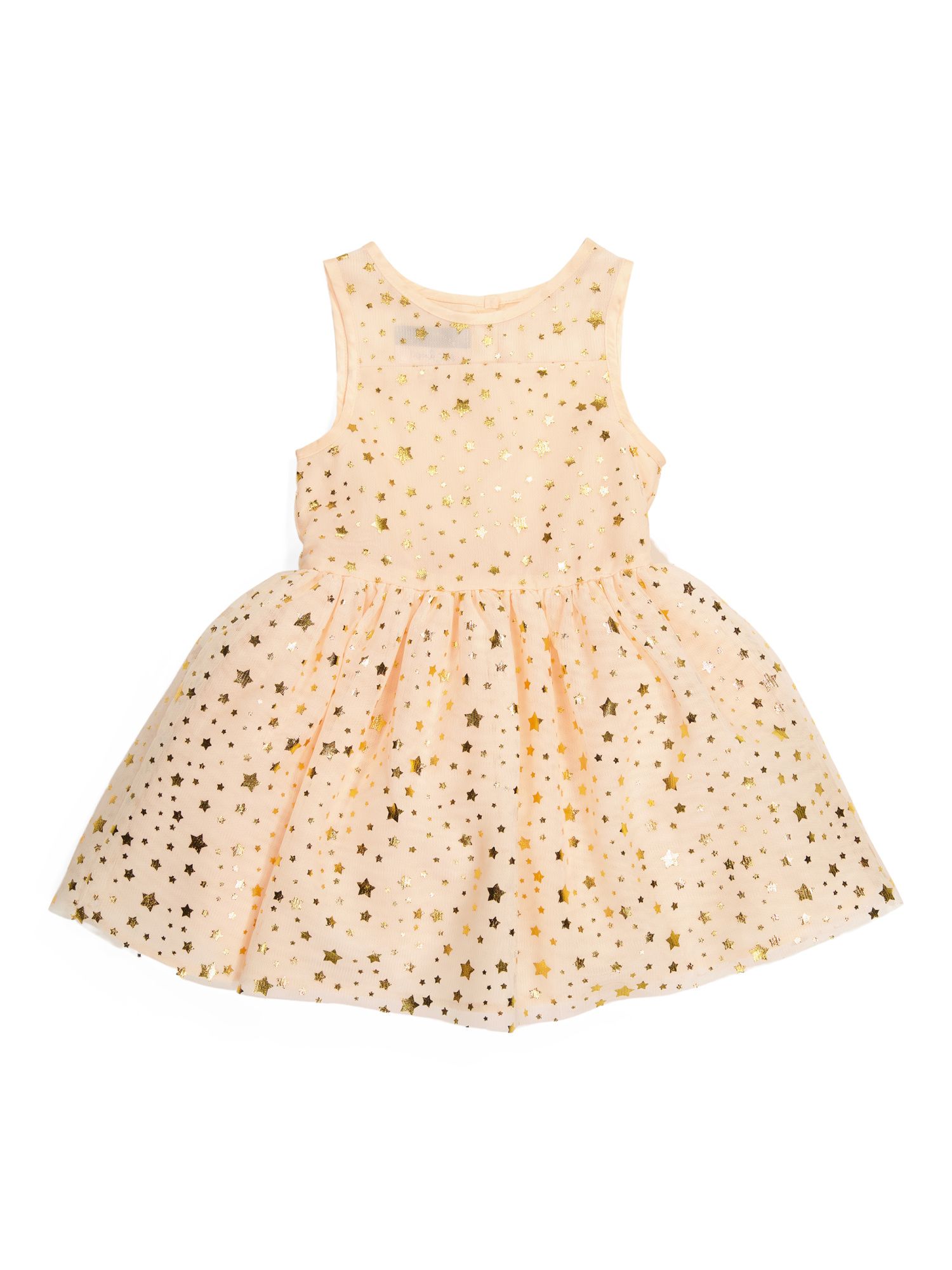 Toddler Girl Foil Star Illusion Neck Dress | Clothing | Marshalls | Marshalls