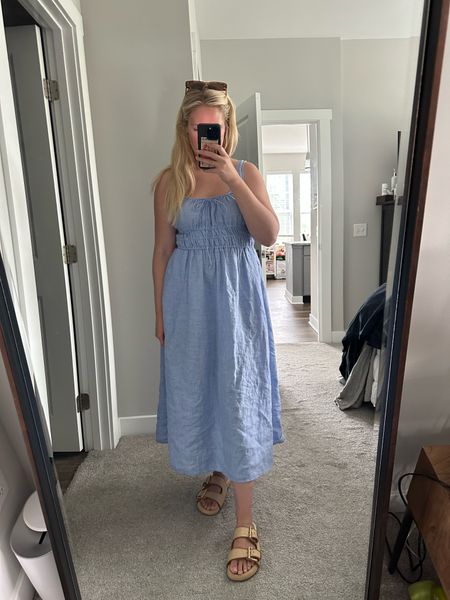The perfect summer dress and sandals. Normally a size 6 and am wearing a small in the dress. Go up a half size in the sandals! 

#LTKSeasonal #LTKshoecrush