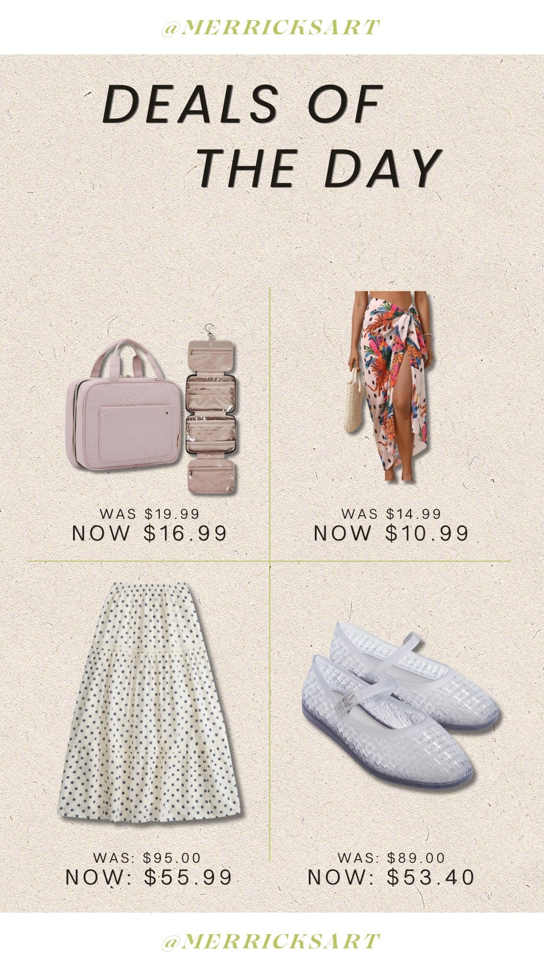 My favorite travel bag, a darling affordable sarong, a cute skirt for summer, and the comfiest jelly flats that especially work well for wider feet