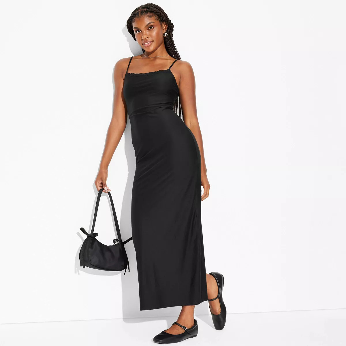Women's Lace Trim Midi Slip Dress - Wild Fable™ | Target