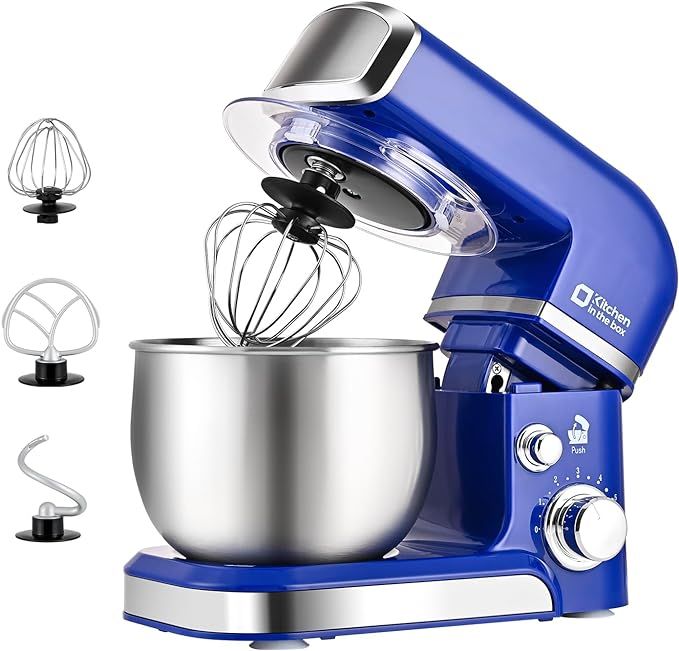 Kitchen in the box Stand Mixer,3.2Qt Mini Electric Food Mixer,6 Speeds Portable Lightweight Kitch... | Amazon (US)