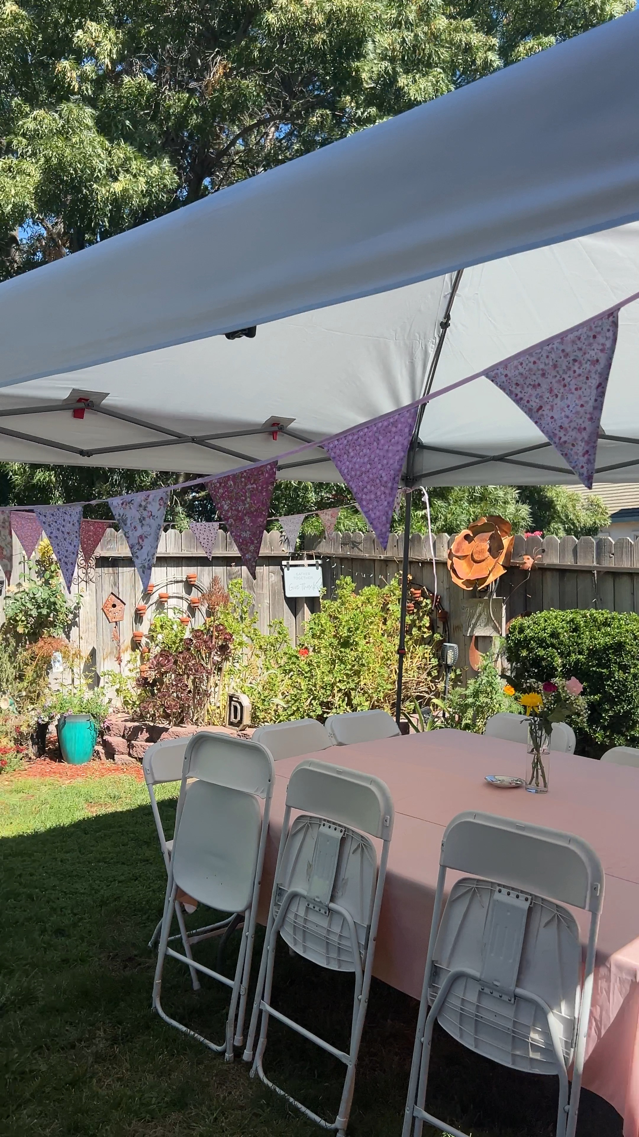 These charming cotton fabric triangle bunting banners in floral prints were the perfect whimsical touch for our Garden Tea Party Baby Shower! 🌸✨ I love how they add a splash of color and a bit of vintage charm to any space. Swipe up to shop and bring this dainty decor into your next celebration! #LTKhome #babyshowerdecor #gardenpartyvibes

#LTKVideo #LTKParties