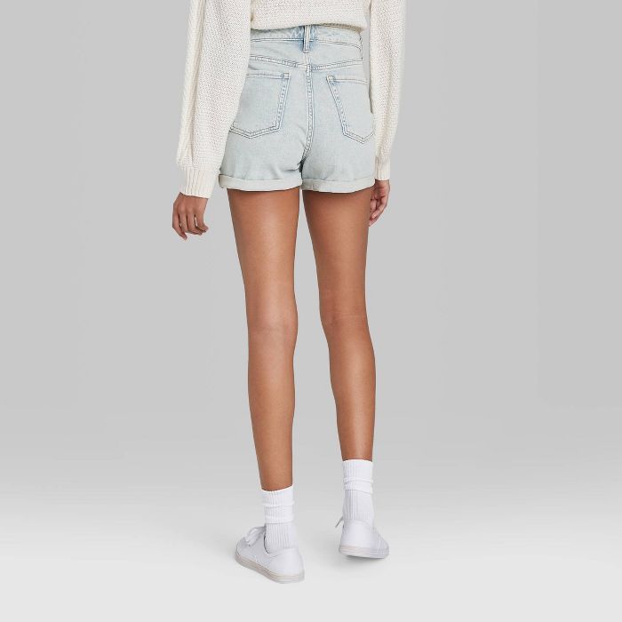 Women's High-Rise Rolled Cuff Jean Shorts - Wild Fable™ | Target