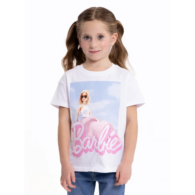 Mattel Barbie Toddler Girls Short Sleeve Crewneck T-Shirt, Sizes 12M-5T - Walmart.com | Walmart (US)