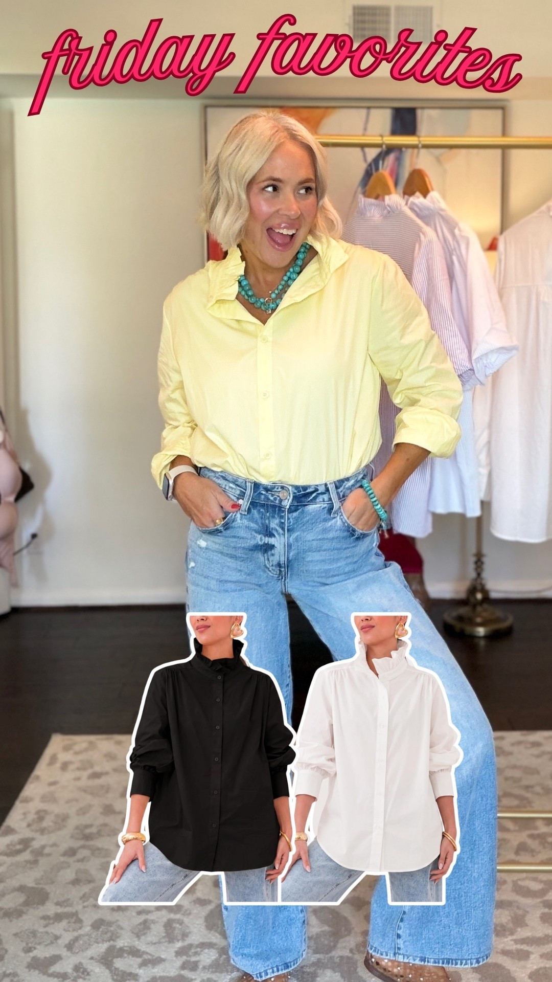 Butter yellow top i’m LOVING! the ruffle collar is such a fun touch!! 

Summer dress,  summer outfit, midsize dress, over 40 fashion, travel outfit, mom life, what to wear, everyday chic, over 50 fashion, causal ootd, easy outfit, denim,

#LTKootd #LTKgrwm #LTKOver40