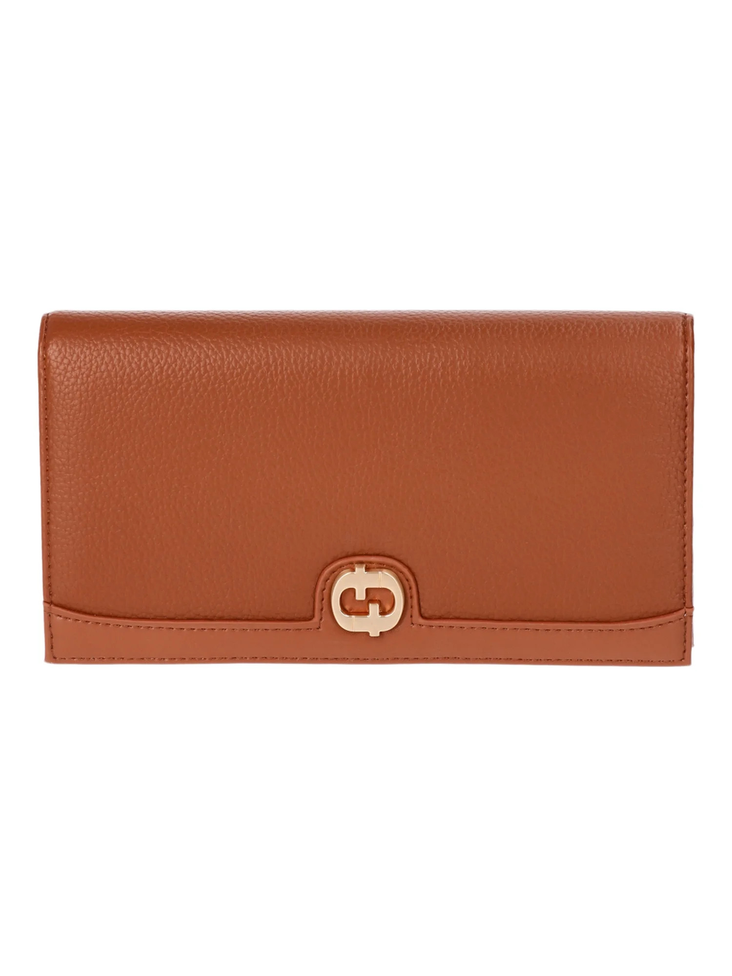 Time and Tru Women's Cora Bifold Wallet, Cognac | Walmart (US)