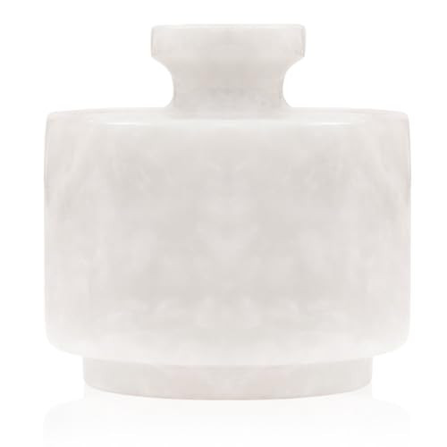 MARBLOUS KRAFTS Marble Salt Cellar with Lid 3" White Salt Box, Stone Salt Container & Spice Jars, Stone Salt Holder for Counter, Spice Jar & Salt Jar | Amazon (US)
