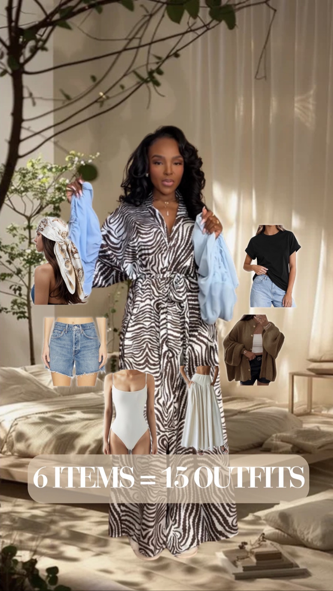 Scroll to shop! ✨ 6 items = 15 outfits. This is exactly why I always say less can do MORE when you buy pieces that actually work together. These six staples can be mixed, matched, layered, dressed up, or kept casual to create 15 different looks — and this is such a good formula for travel when you want plenty of outfit options without packing your entire closet. Everything is linked below. 👇🏽

Wearing: Size Small/4 | 5’4” | 140 lbs | 34D-27-40

📱 Download the LTK app + follow @kirasfashionfinds to shop all my finds, get notifications, and see every new update.

capsule wardrobe | mix and match outfits | travel outfit ideas | versatile wardrobe basics | outfit ideas women | elevated basics

#LTKmomlife #LTKPetite #LTKTravel