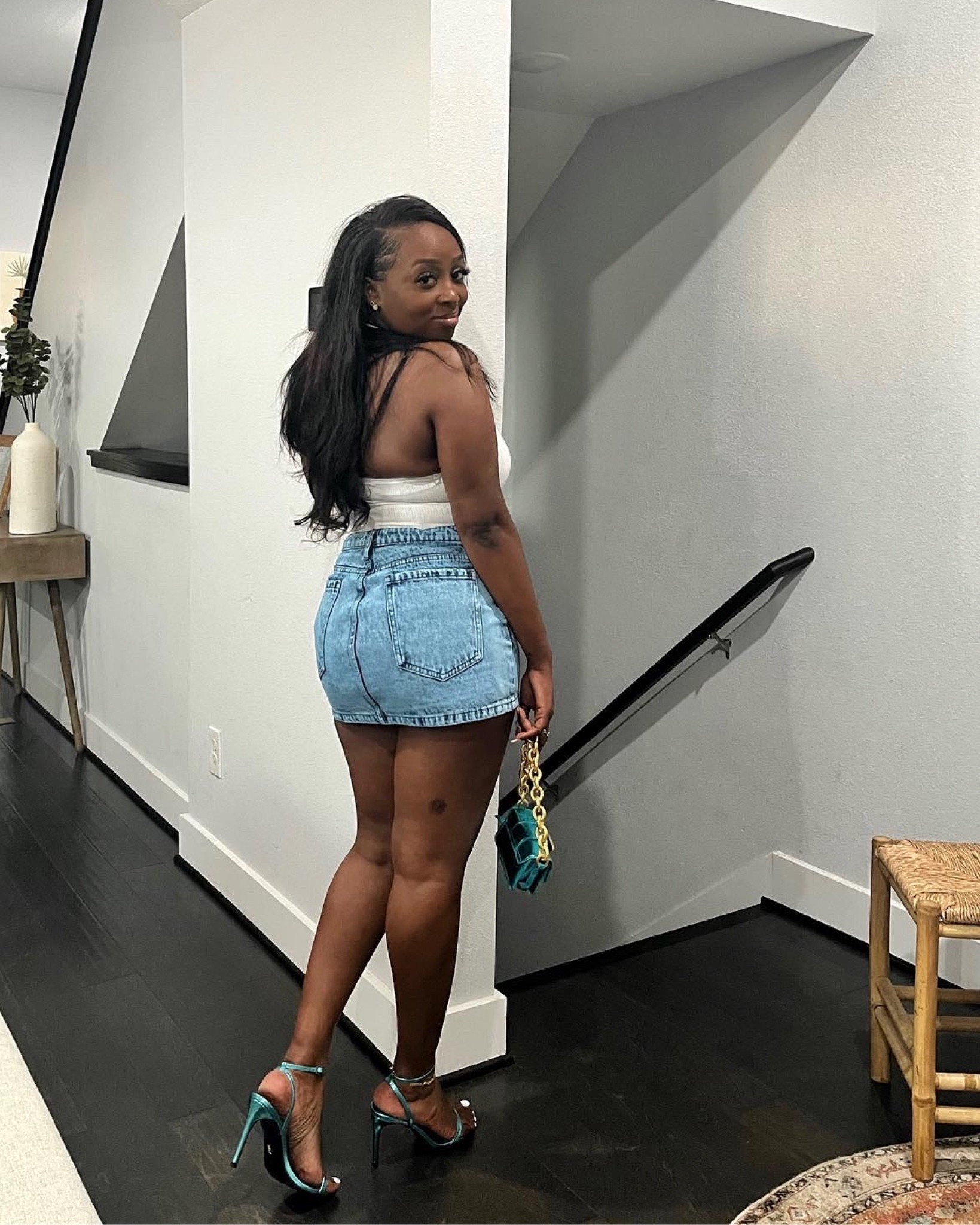 Mini Skirt Come Through 😍#miniskirtstyle #brandonblackwood #fashionnova