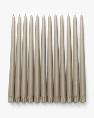Taupe Taper Candles (Set of 12) | McGee & Co. (US)