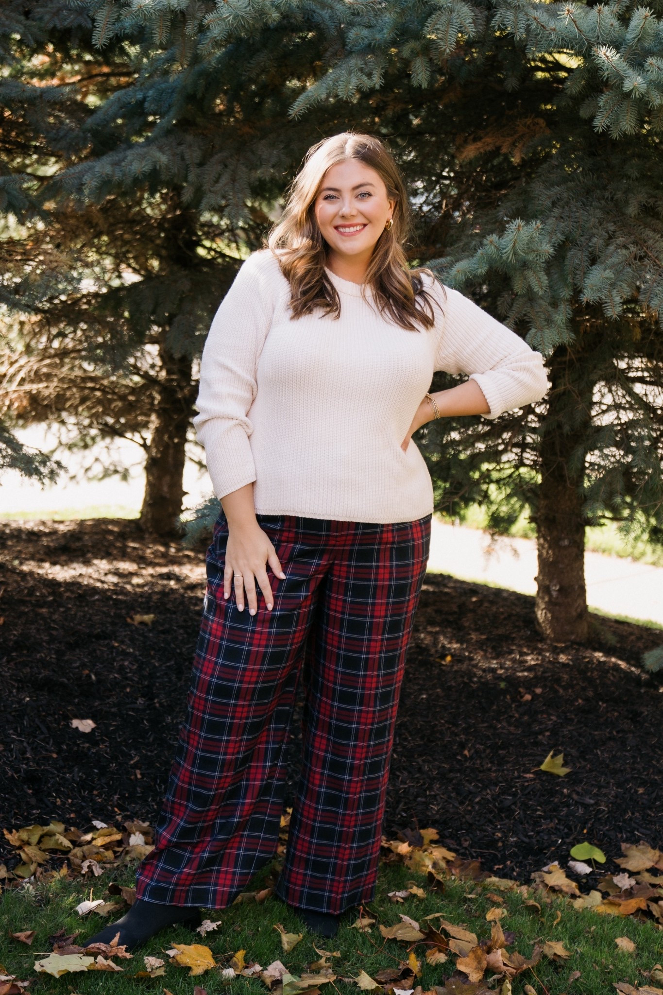 Wearing size XL in sweater & 18 in pants. Thanksgiving outfit, holiday outfit, family photo outfit. Use CARALYN15 at Spanx. 

#LTKHoliday #LTKStyleTip #LTKPlusSize