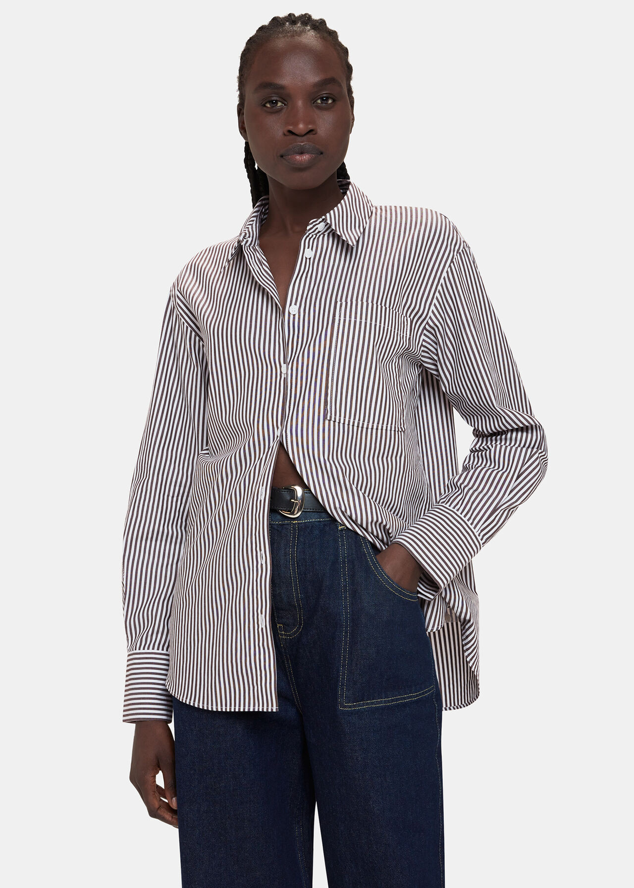 Stripe Relaxed Fit Shirt | Whistles