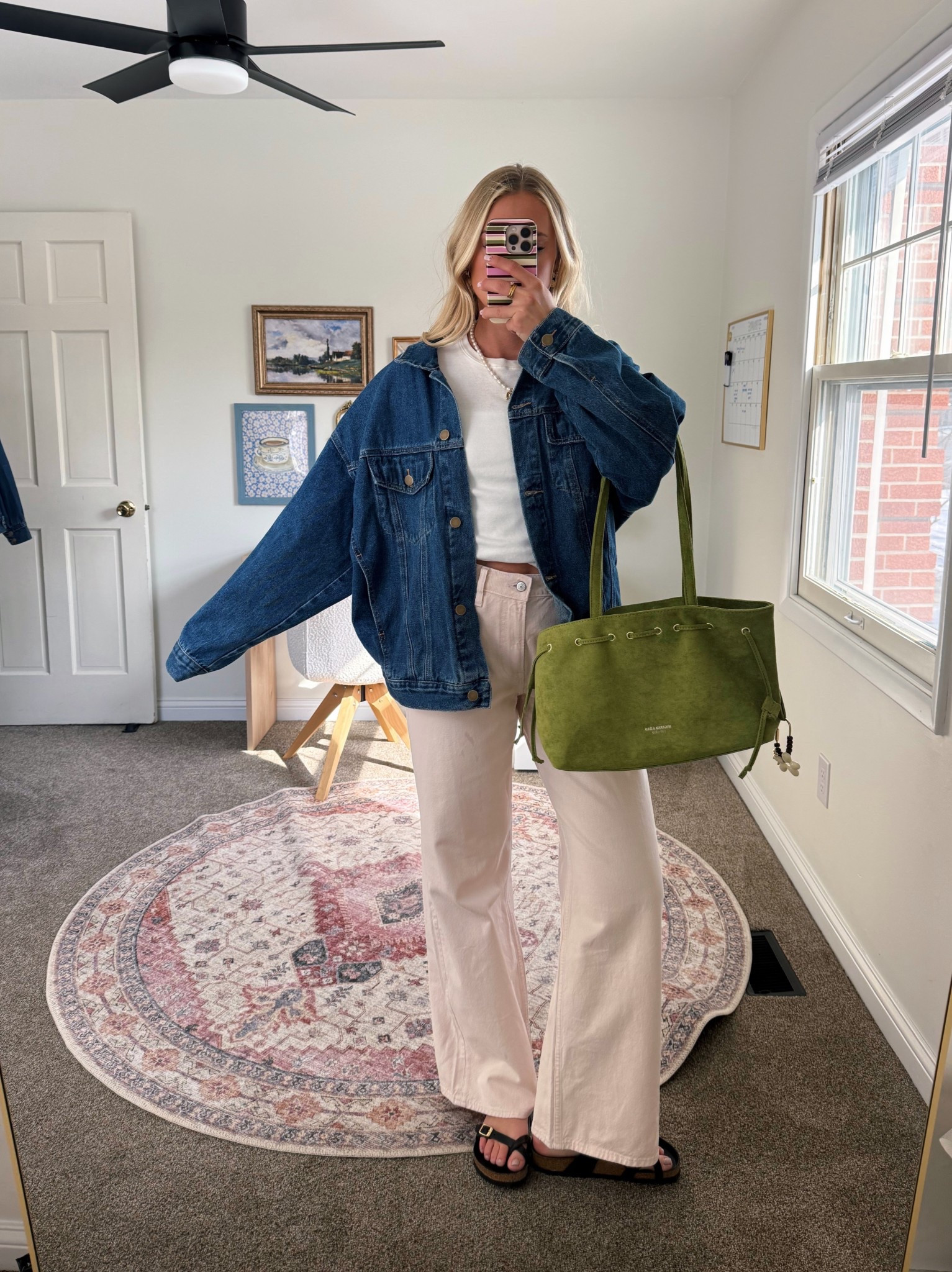 Spring outfit idea! This Amazon purse is my new fav 🫒

#LTKootd