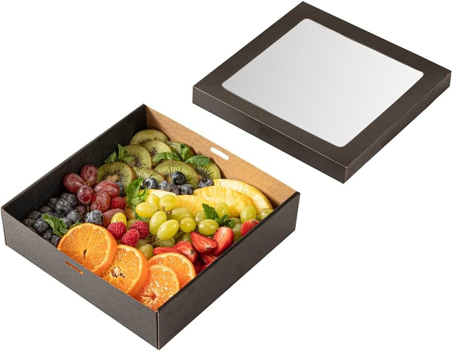 Amazon.com: Restaurantware Cater Tek 9 x 9 x 2.4 Inch Baked Goods Boxes 10 Greaseproof Pastry Box... | Amazon (US)