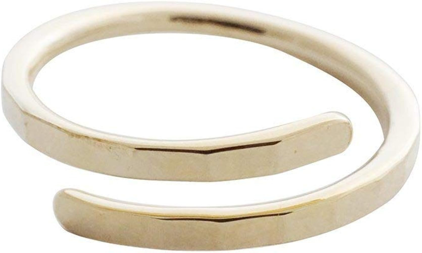 HONEYCAT Hammered Marigold Wrap Around Ring in Gold, Rose Gold, or Silver | Minimalist, Delicate ... | Amazon (US)