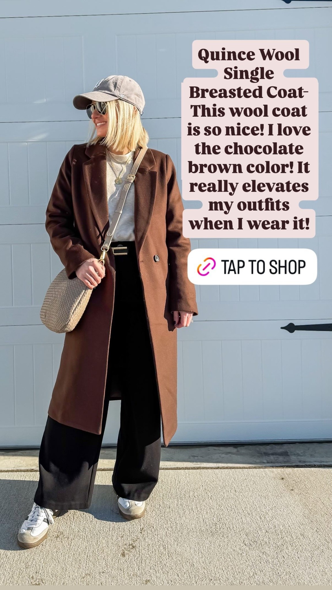 Quince Wool Single Breasted Coat- This wool coat is so nice! I love the chocolate brown color! It really elevates my outfits when I wear it! Coat is an xsmall  

#LTKSeasonal #LTKPetite #LTKOver40