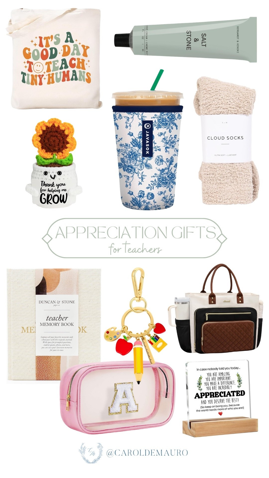 Self-care for the ones who give it their all! From cozy socks to the perfect tote, these teacher appreciation gifts are all about giving back a little bit of that magic they share every day.

amazon finds, gifts for teachers, cozy vibes, teacher essentials, table decor, care package, small gifts, end of the school year

#LTKselfcare #LTKSeasonal #LTKU