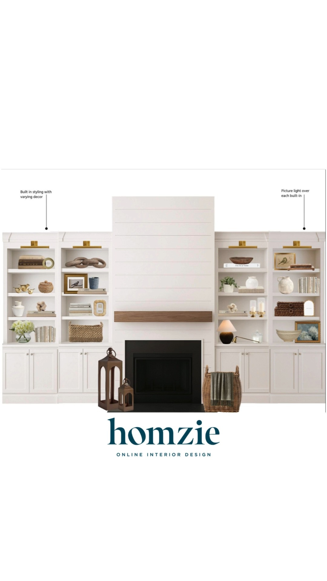 Built in cabinet display with lots of neutral decor featuring art, vases, lanterns, decorative bowls, lamps, etc.

#LTKHome #LTKFavorite #LTKFinds #HomeStyleDaily  

 #LTKHome