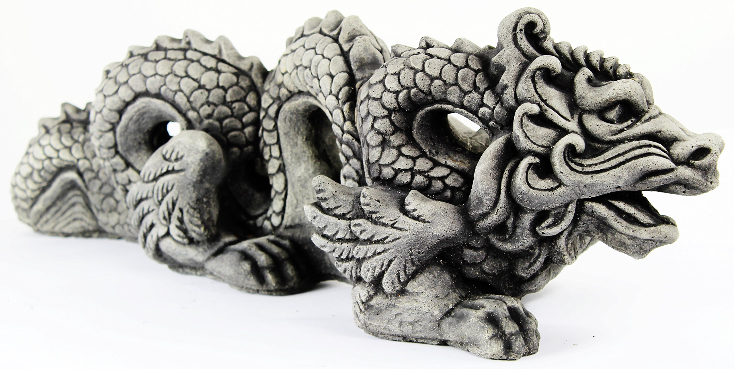 Chinese Concrete Dragon Garden Statue Cement Figure Cast Outdoor Indoor Statues | Amazon (US)