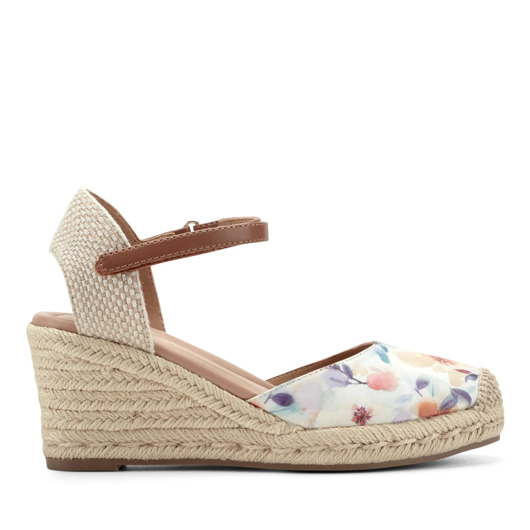 Women's Makaylie Wedge Heels - Floral/Natural Multi | Easy Spirit | Easy Spirit