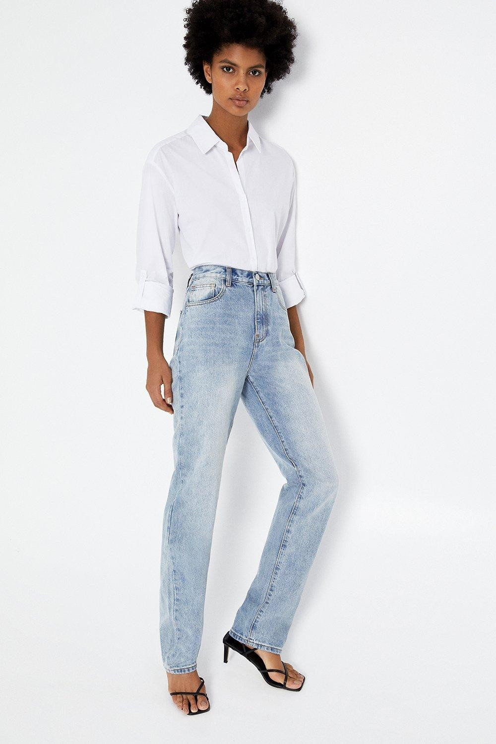 Long Straight Jeans | Warehouse UK & IE