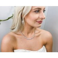 Simulated Diamond Bridal Necklace, Choker, Wedding Necklace, Bride Jewellery, Crystal Necklace, Tenn | Etsy (US)