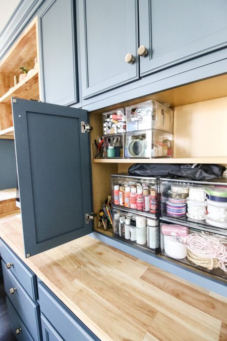 Love these pull out bins for organizing our home office cabinets! 

#LTKhome