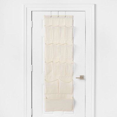 Hanging Closet 15 Pocket Over Door Shoe Org Ivory - Brightroom™ | Target