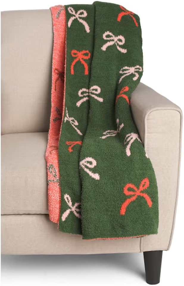 Envogue Knit Throws Pretty Ribbons 50" x70" | Amazon (US)