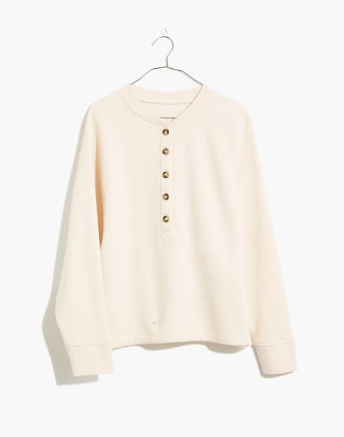 MWL Betterterry Henley Sweatshirt | Madewell