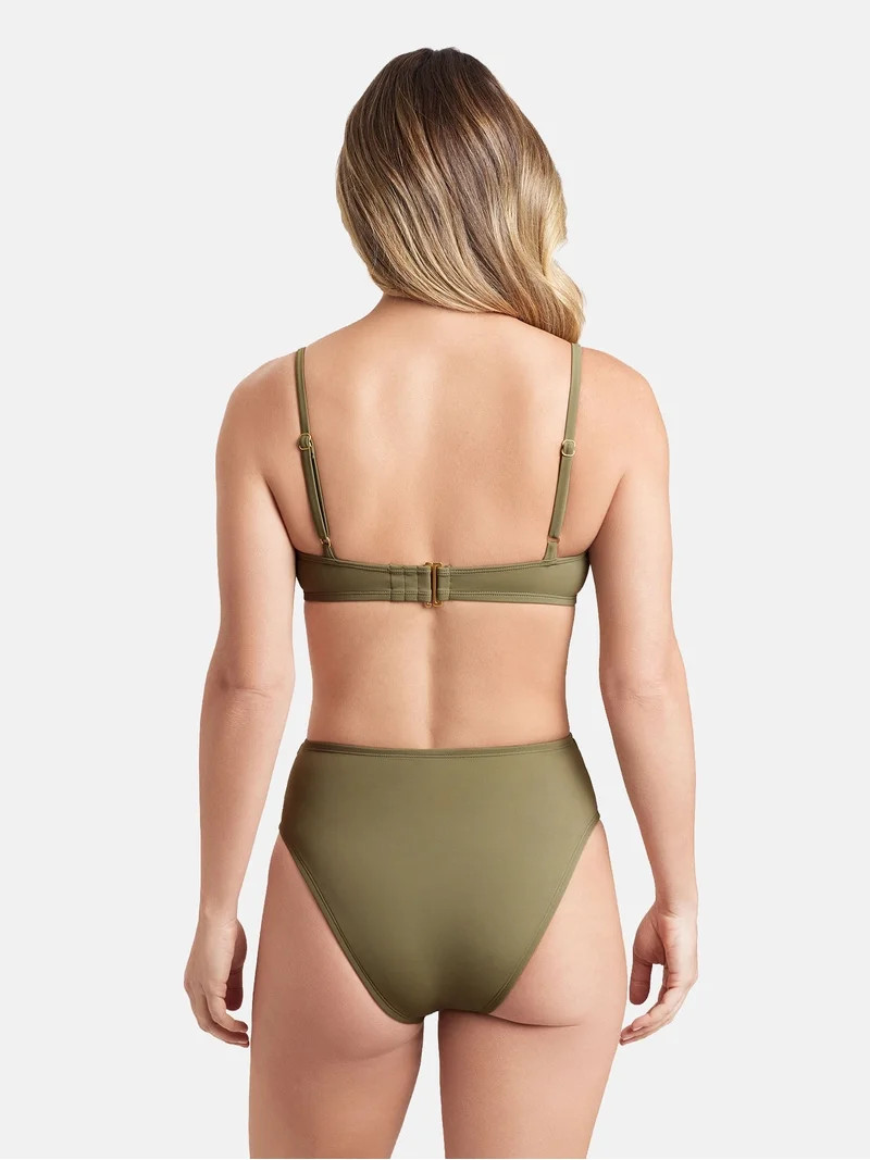 Sofia by Sofia Vergara Women's and Women's Plus Balconette Unerwire Bra Bikini Tops - Walmart.com | Walmart (US)