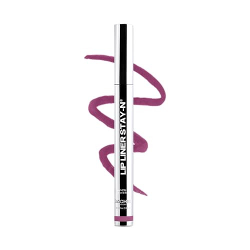Sacheu Lip Liner STAY-N Peel Off Lip Stain — Long Lasting Waterproof Lip Tint with Hyaluronic Acid & Vitamin E — Transfer Proof Matte Finish, Vegan & Cruelty-Free (PLUMped) | Amazon (US)
