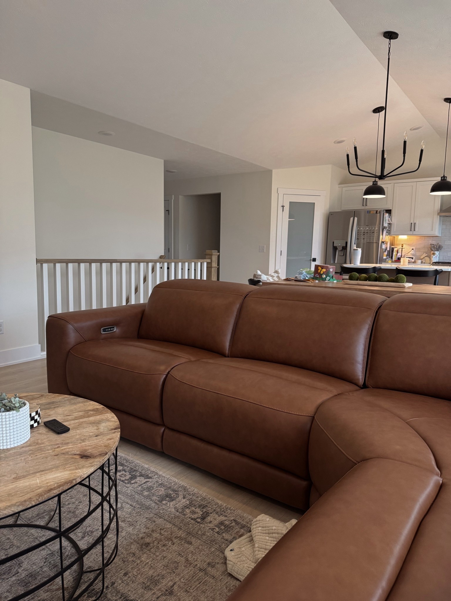 our new couch 🤭 5 piece, genuine leather + power reclines!!!

#LTKOver40 #LTKHome