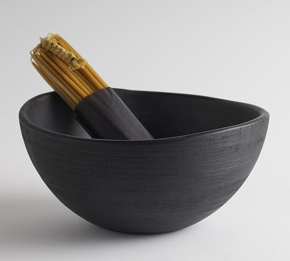 Alton Handcarved Wood Serve Bowl | Pottery Barn (US)