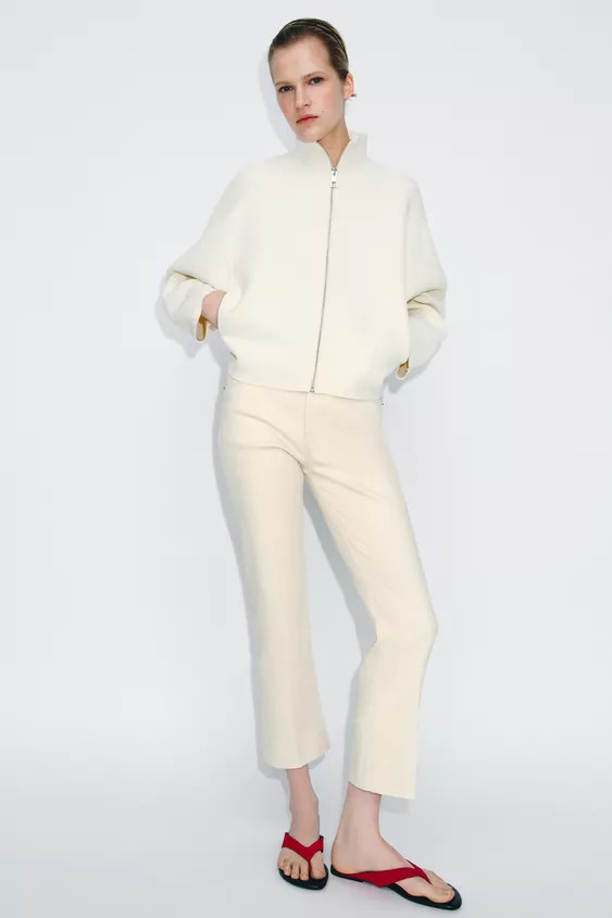 ZW COLLECTION BOOTCUT MID-RISE JEANS | Zara US