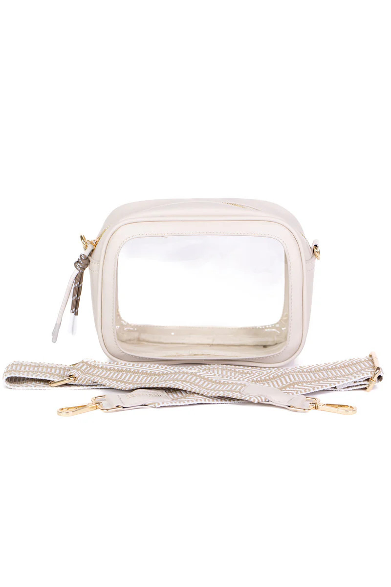 Gabrielle Clear Crossbody- Ivory | Avara