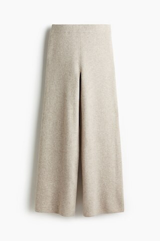 H & M - Fine-knit trousers - Beige | H&M (UK, MY, IN, SG, PH, TW, HK)
