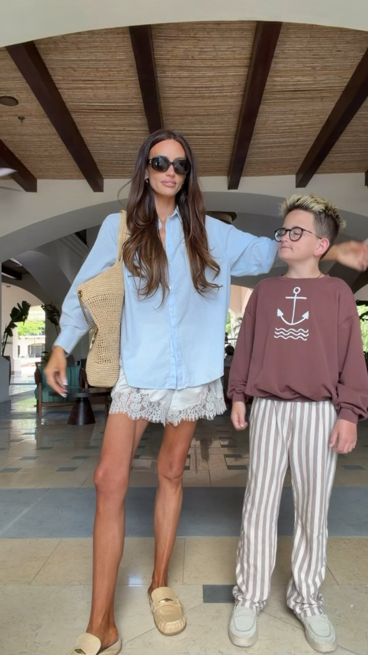 spring outfits 2026, vacation outfits beach, spring break outfits, resort wear 2026, summer outfit, lace shorts, casual outift, brunch outfit 

#LTKTravel #LTKKids #LTKootd